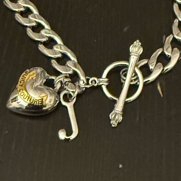 Juicy Couture Silver Charm Chain Necklace NEW - Picture 4 of 5